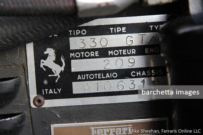 Ferrari 330 GTC s/n 10631