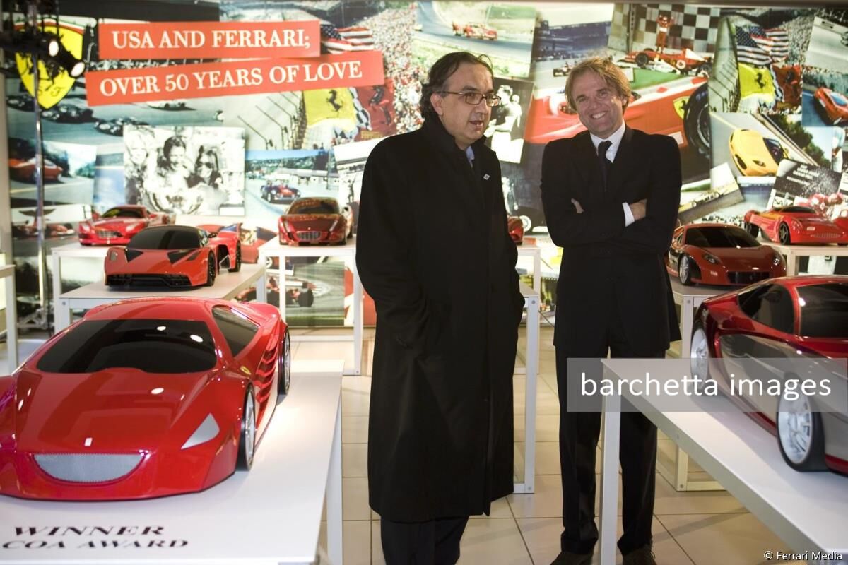 Sergio Marchionne, Fiat Group CEO, and Maurizio Parlato, Ferrari North America President