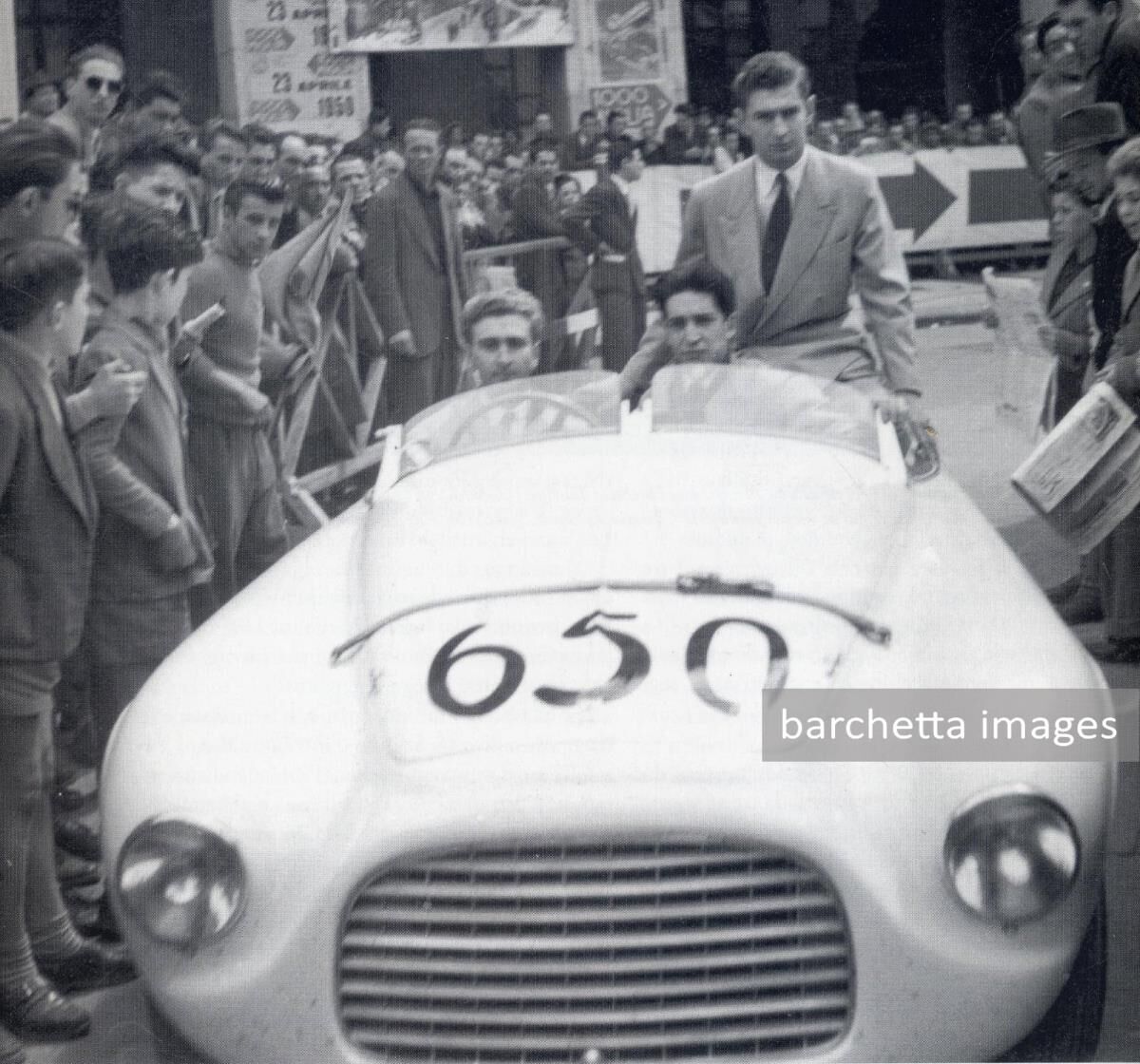 50/apr/23 - acc. broken apart S2.0 - Mille Miglia - Umberto Marzotto / Franco Cristaldi - #650